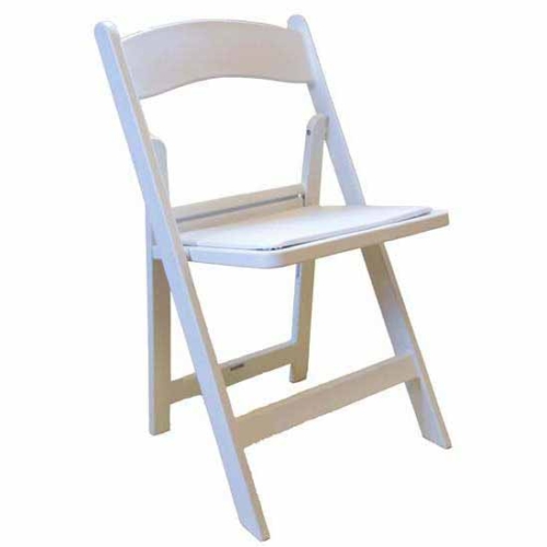 white folding chair hire, folding white wedding chair