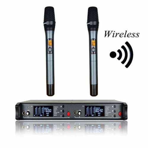 UHF roaming microphone system with two mics