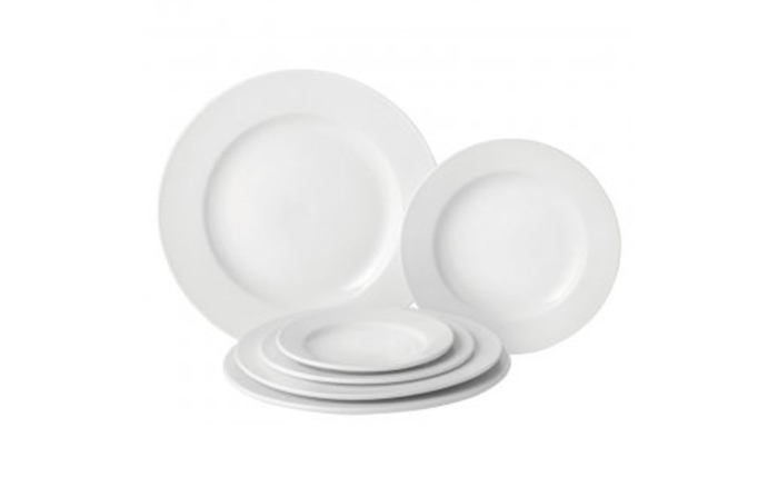 wide rimmed plate 10.6 inch, plates for party hire and corporate event hire